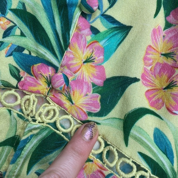 Farm Rio‎ Floral Ruffle Tank Top - Picture 9 of 16